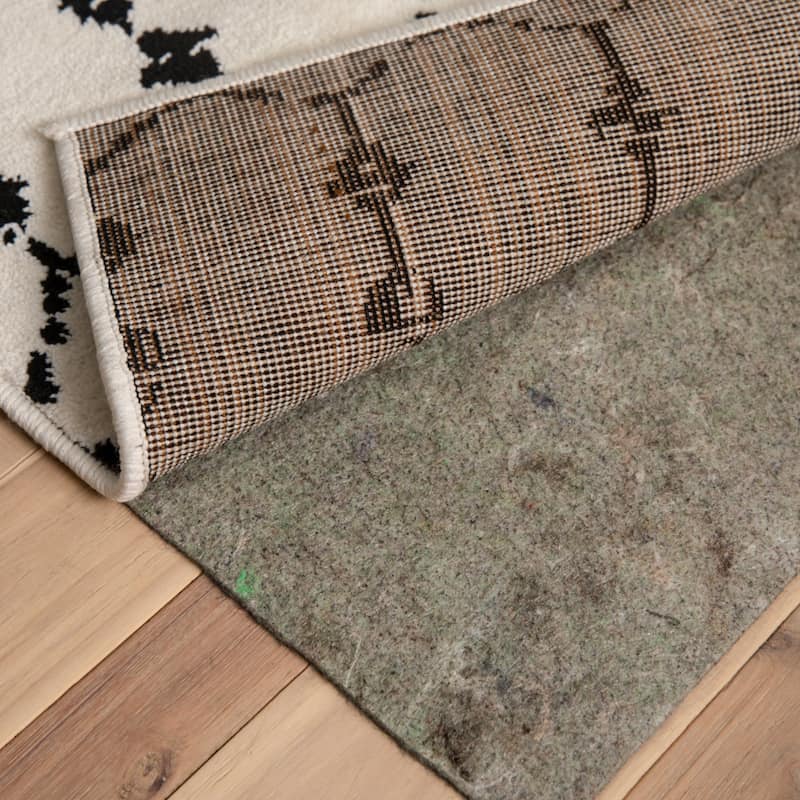 Slide-Stop® Multi-Surface Reversible Non-Slip Cushion Rug Pad, 1/4" Thick, Floor Protection, for 4'x6' Area Rug, Gray