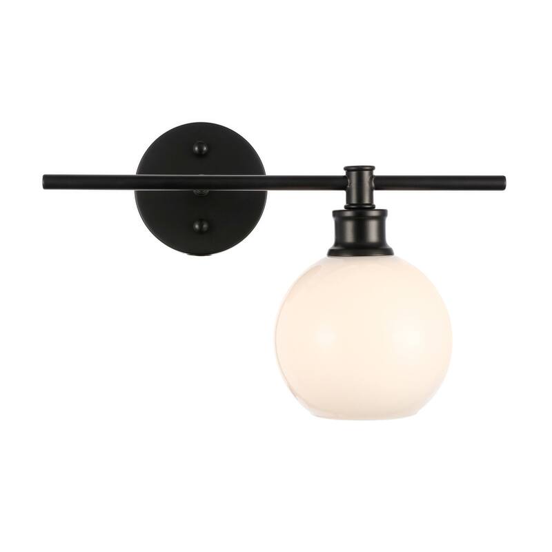 Collins 1-Light Glass Right Wall Sconce - 14.7/9.8