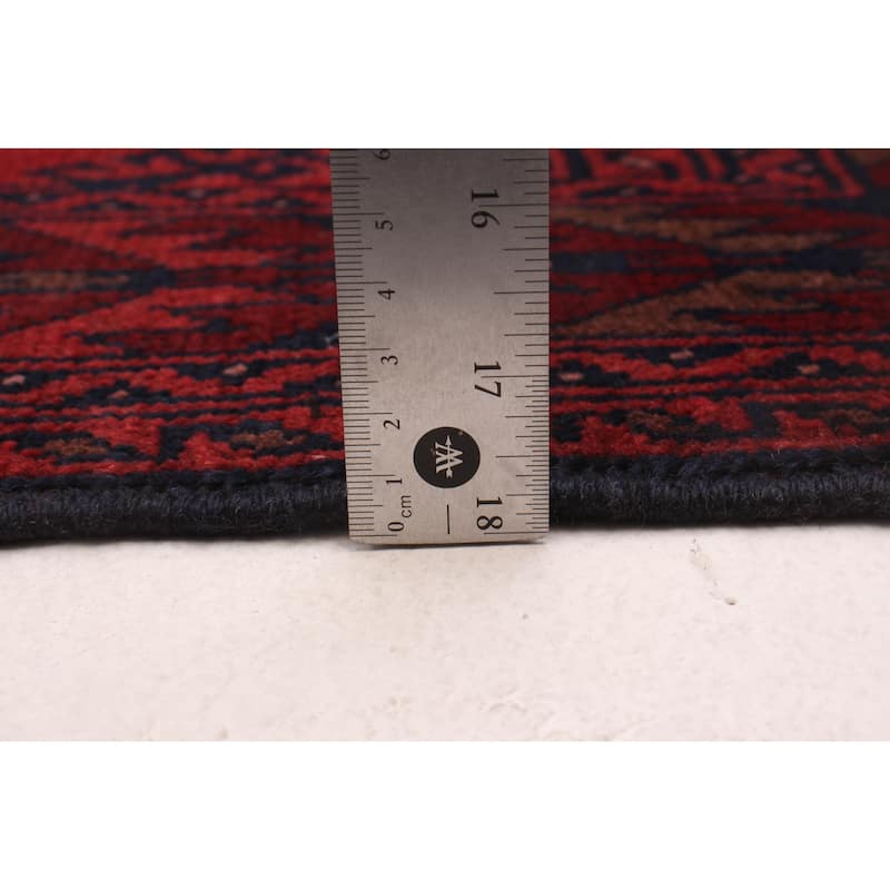 ECARPETGALLERY Hand-knotted Khal Mohammadi Red Wool Rug - 4'1 x 6'4