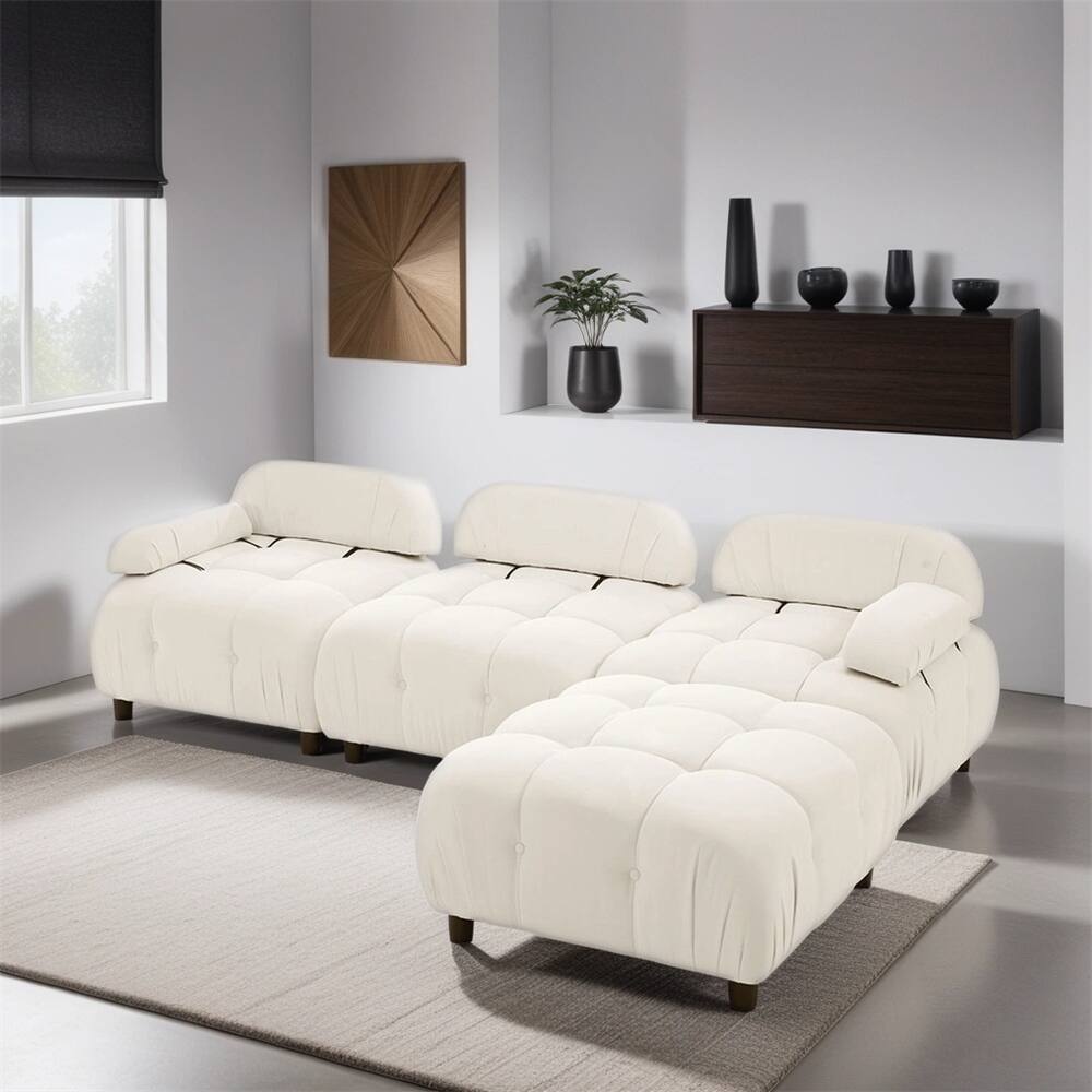 Modular Convertible Sectional Sofa, L Shaped Couch w/Reversible Chaise