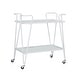 preview thumbnail 36 of 58, Rosa Mid-Century 2-Teir Rolling Metal Bar Cart