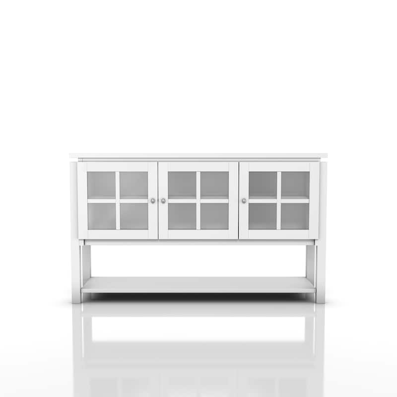 Furniture of America Wins Modern Farmhouse 5shelf Buffet Table On