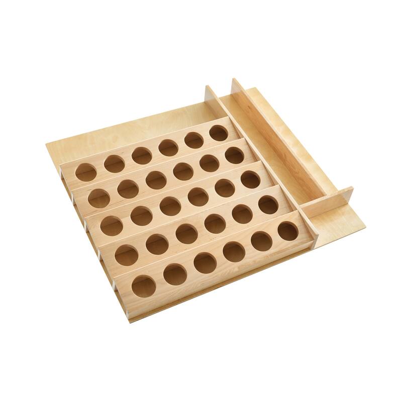 Rev-A-Shelf 16'' Custom Wooden Kitchen Drawer Insert for K-Cup, 4CDI-18