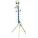 preview thumbnail 2 of 6, Discontinued Giraffe Clothes Tree Antique White With Royal Blue Spots
