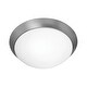 preview thumbnail 1 of 0, Access Lighting Cobalt - 2-Light 13"dia Flush Mount - Opal Glass Shade Silver