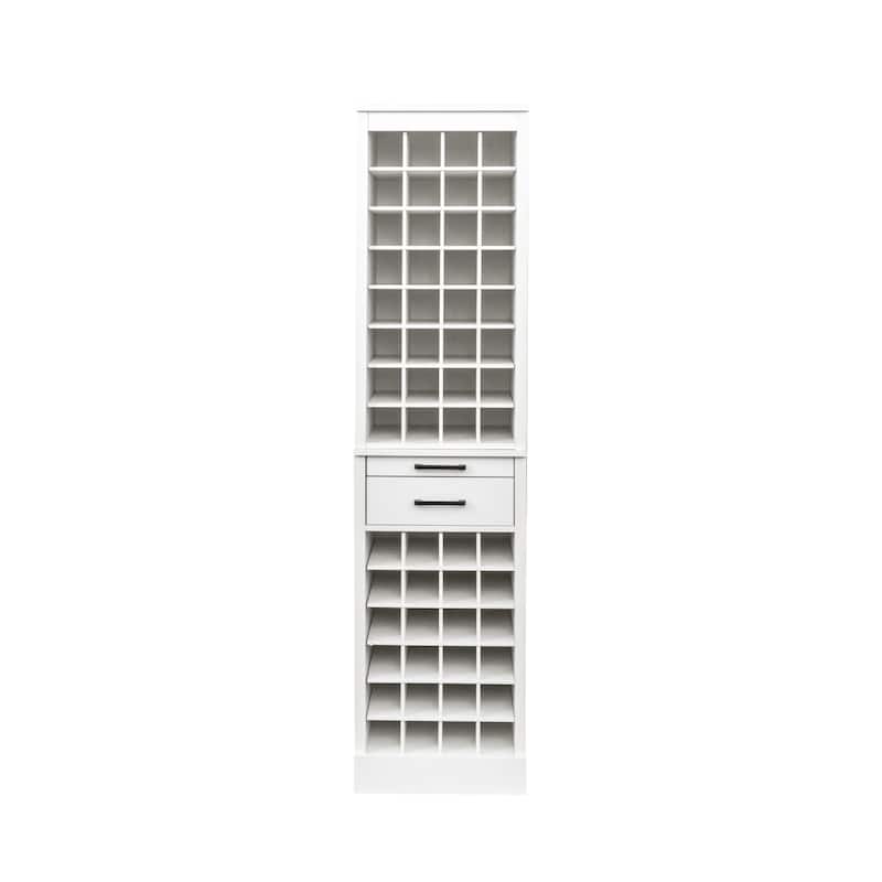 Modular 24 Wine Bar Cabinet Buffet Cabinet, 17.80"W x 15.95"D x 35.43"H