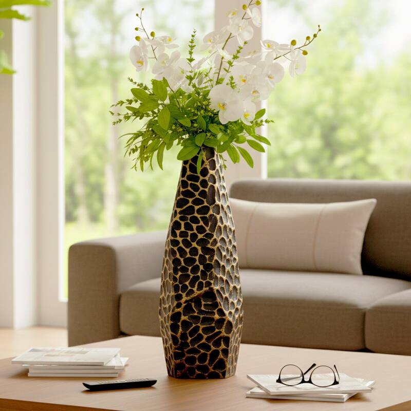 Aluminum Metal Balaz Asymmetrical Sculpted Vase