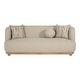 preview thumbnail 8 of 14, Furniture of America Solace Modern 3-Piece Light Brown Solid Wood Sofa Set with Accent Pillows