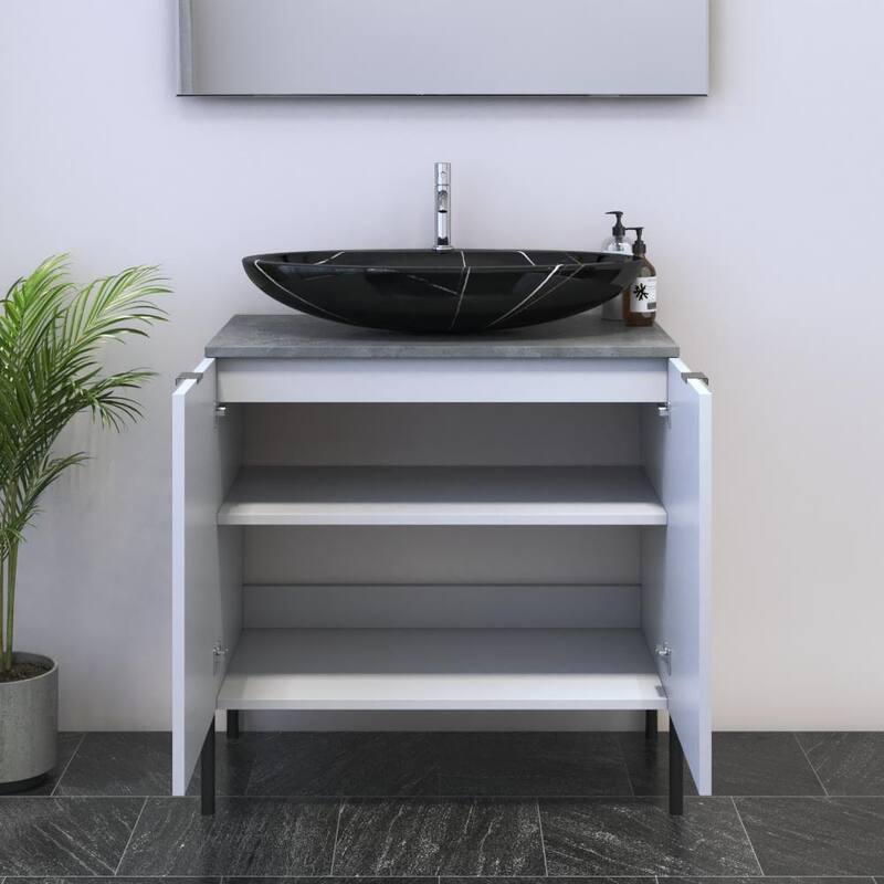 Nicole 2D 80 Floating Bathroom Vanity (32" Width)