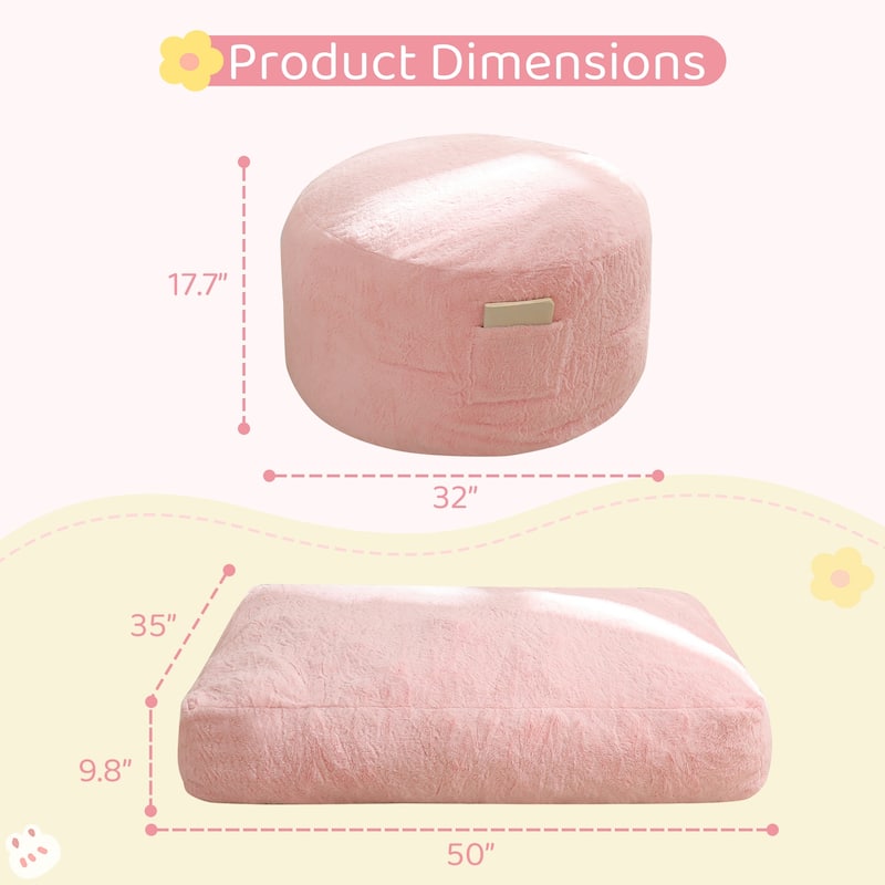 Convertible Bean Bag Chair Bed for Kids