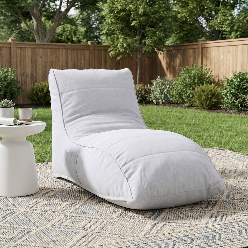 Christopher Knight Home - Ethel Casual Outdoor Upholstered Bean Bag Chair