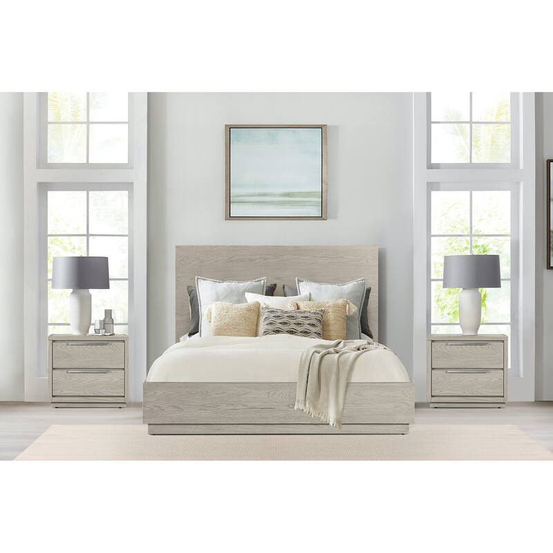 Abbey Modern 3 Piece Solid Wood Bedroom Set - Queen