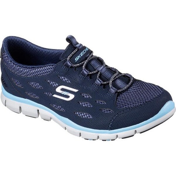 skechers womens navy blue sneakers