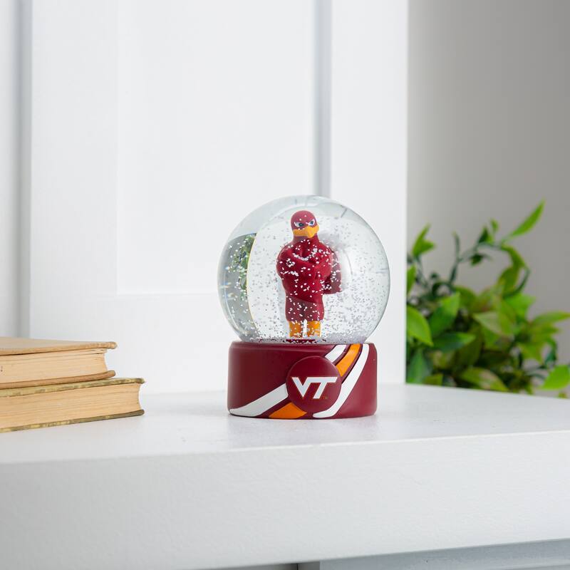 Virginia Tech 5 in. Glass Tabletop Snow Globe