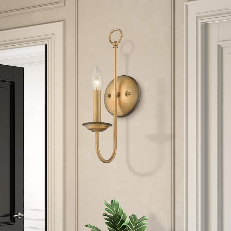 1 light wall sconce light bronze fixture light alloy steel bedroom light