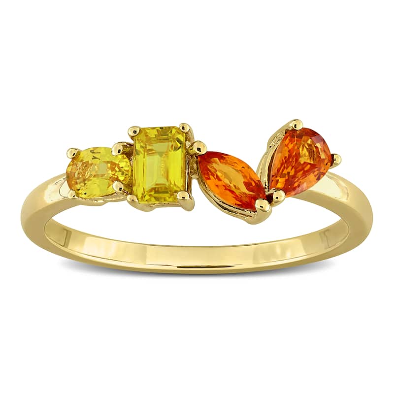 Miadora Multi-Gem Four Stone Ring Sterling Silver