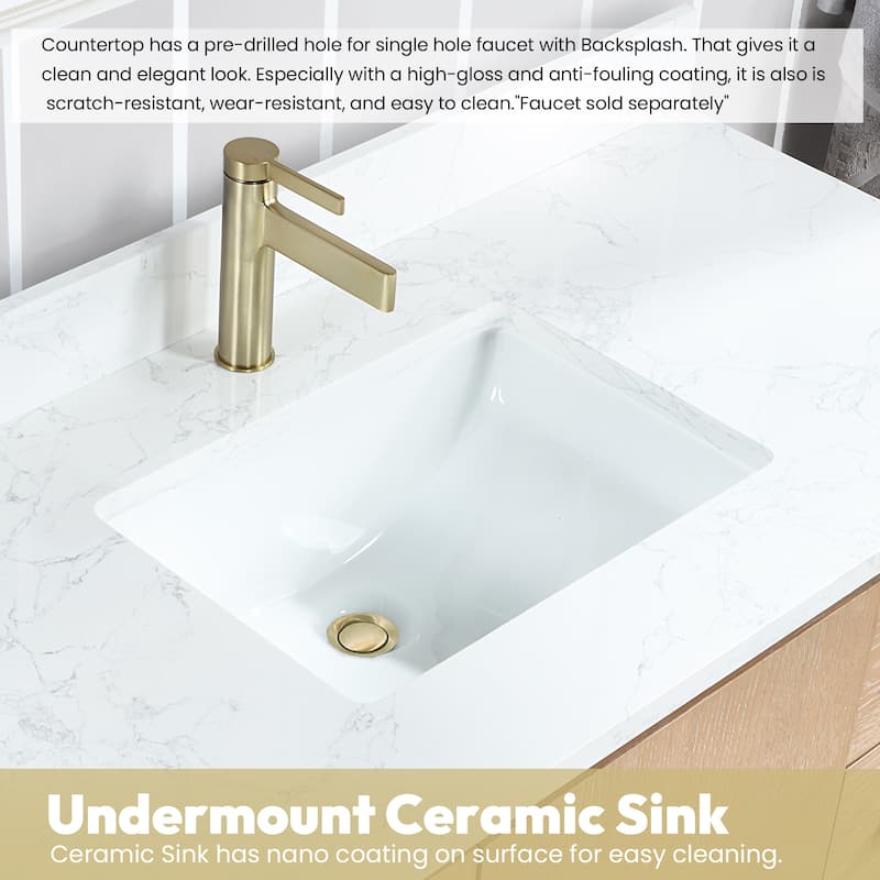 Miseno MV-NM-705748 San 48" Free Standing Single Basin Vanity Set with