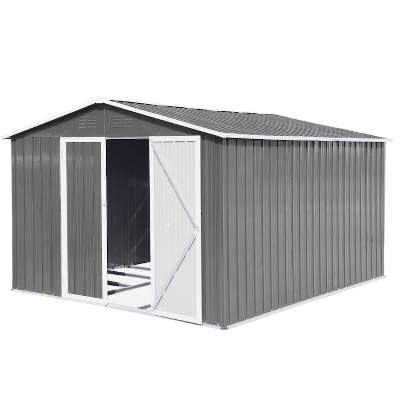 GDFStudio - Sophia Reynolds Spacious and Secure Metal Garden Shed