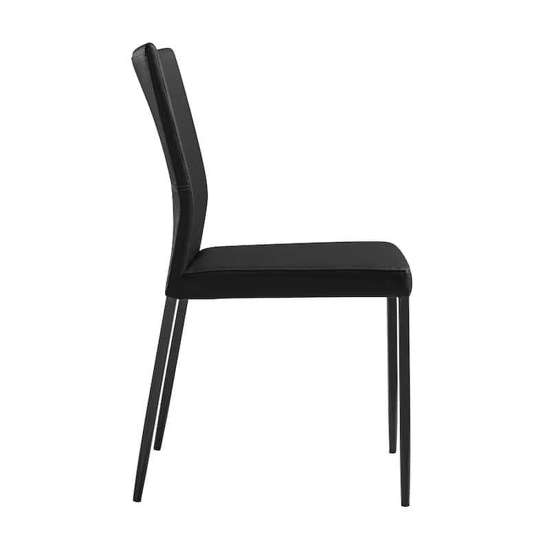 Kash Faux Leather Upholstered Parsons Dining Chairs - Set of 2
