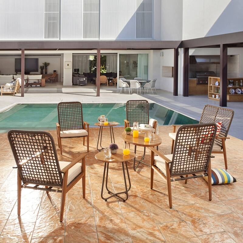 Mesh 9-Piece Outdoor Conversation Set
