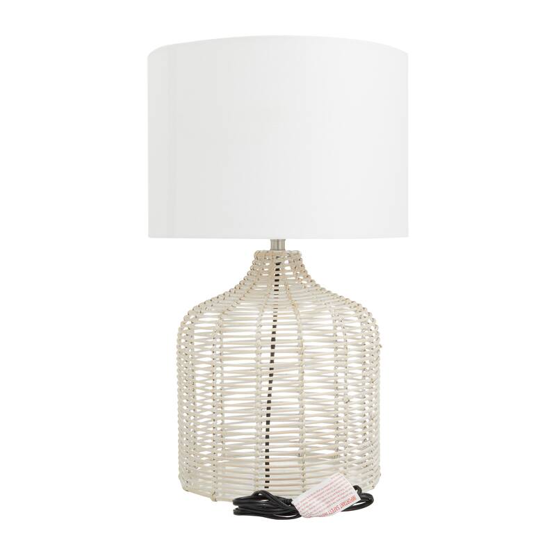Polyester Natural Table Lamp - 15 x 15 x 25