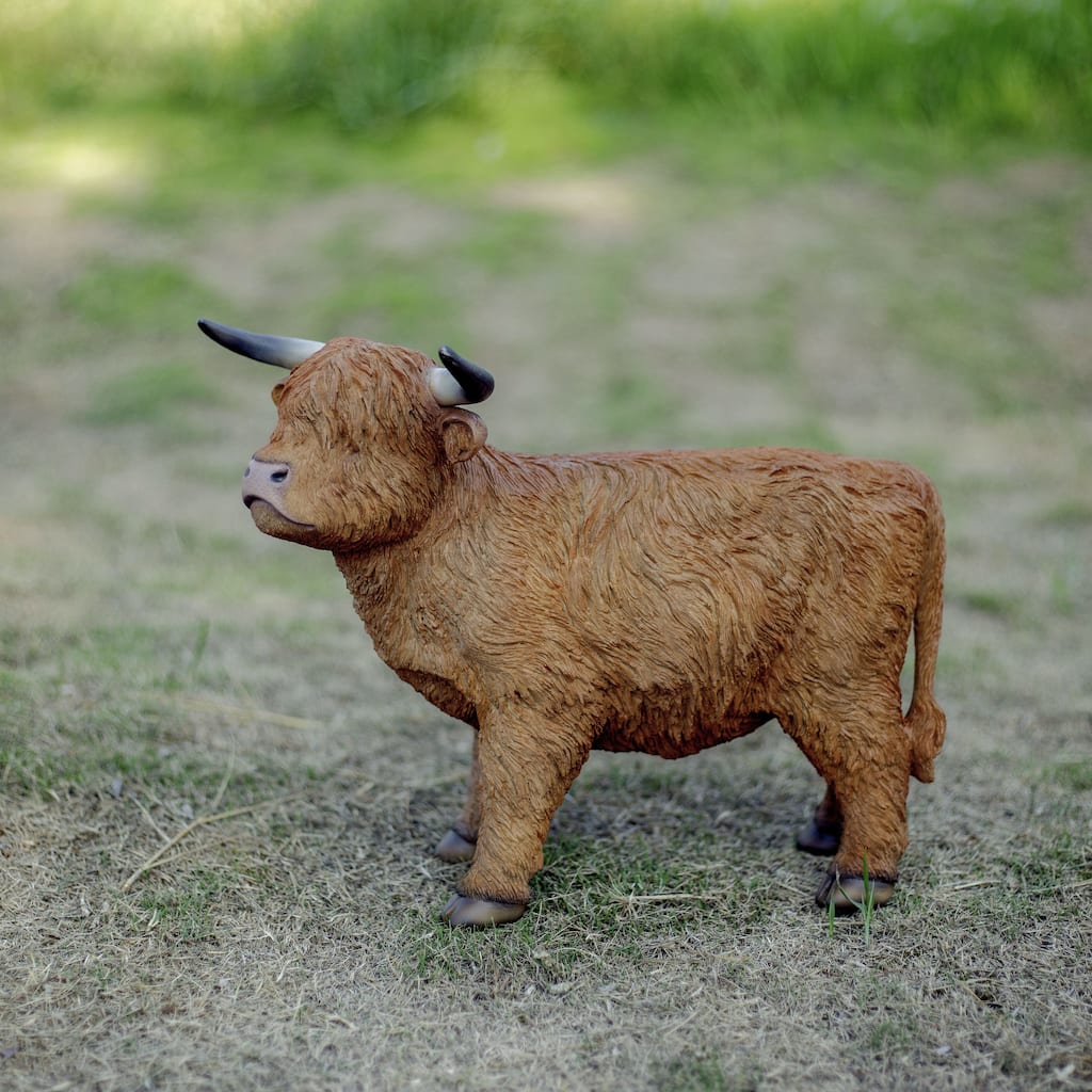 SoReal Brown Yak Decorative Figurine for Home & Office Décor, Handcrafted Resin Statue