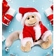 preview thumbnail 4 of 4, DolliBu Santa White Squirrel Monkey Stuffed Animal Plush with Outfit - 12.5 inches