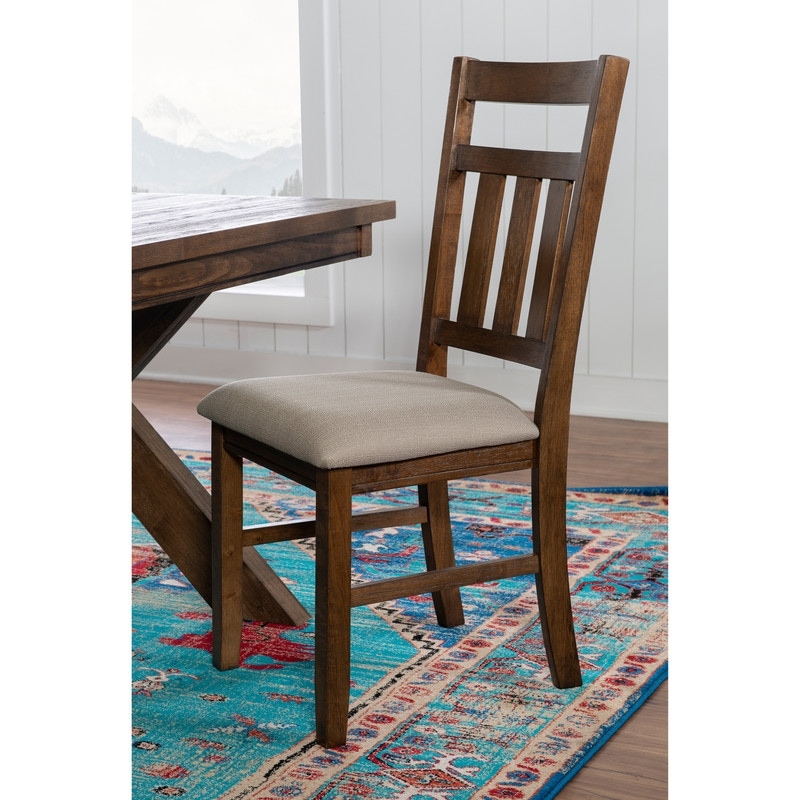 Linon Chester 18-inch Rustic Farmhouse Dining Chair (Set of 2)