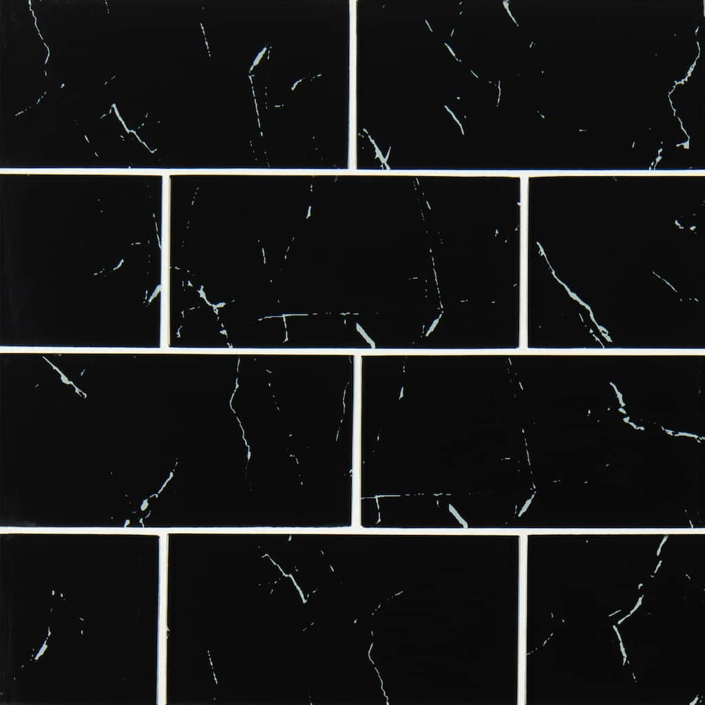 Ackland AKM-G-3X6TL-CA 6" x 12" Glass Solid Wall Tile - Glossy Visual - Kurova