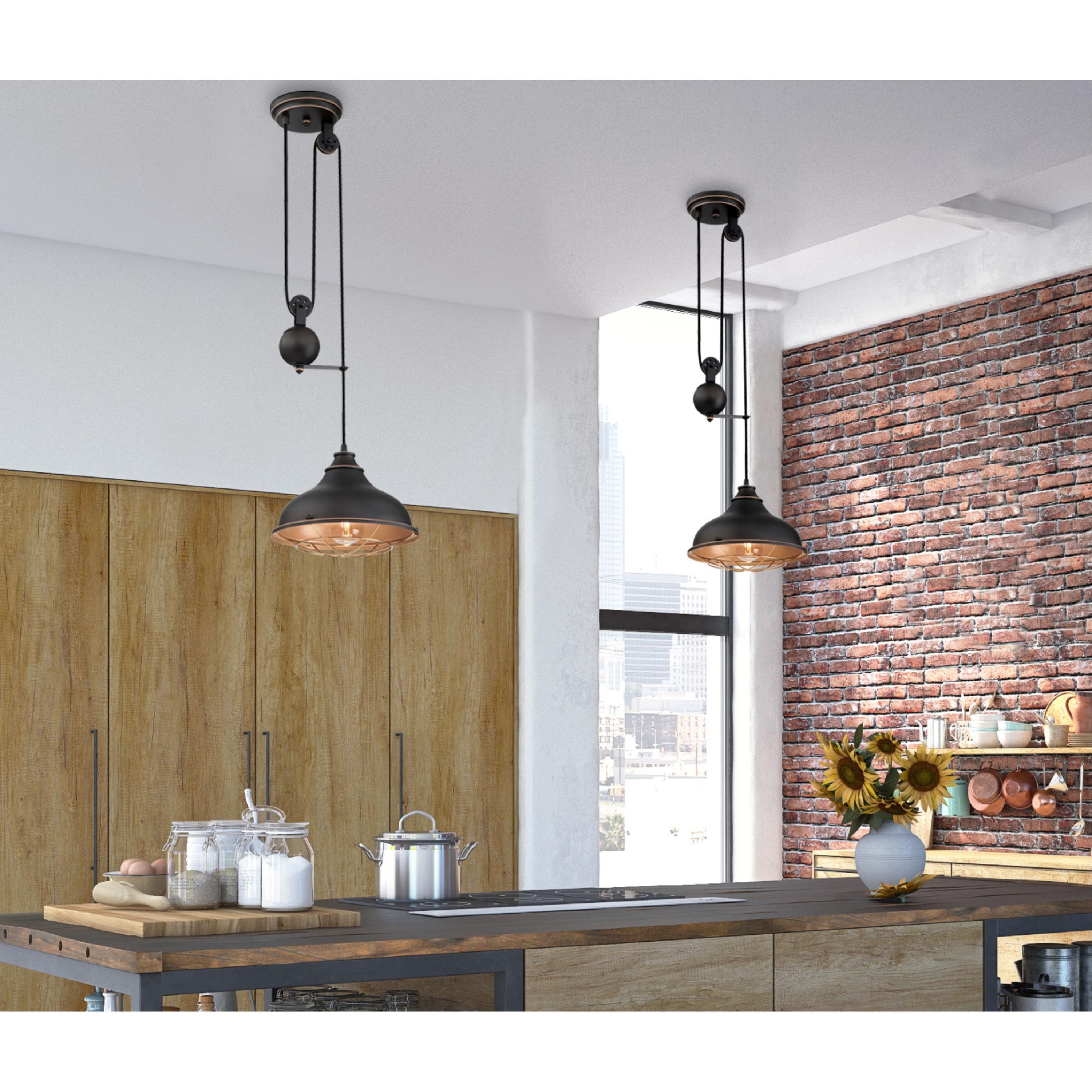 Ceiling pulley lights cheap