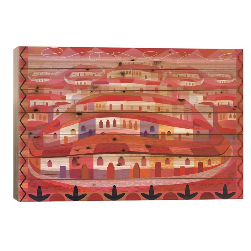 Little Sonora (Horizontal) Print On Wood by Charles Harker - Multi-Color - 26x40x1.5