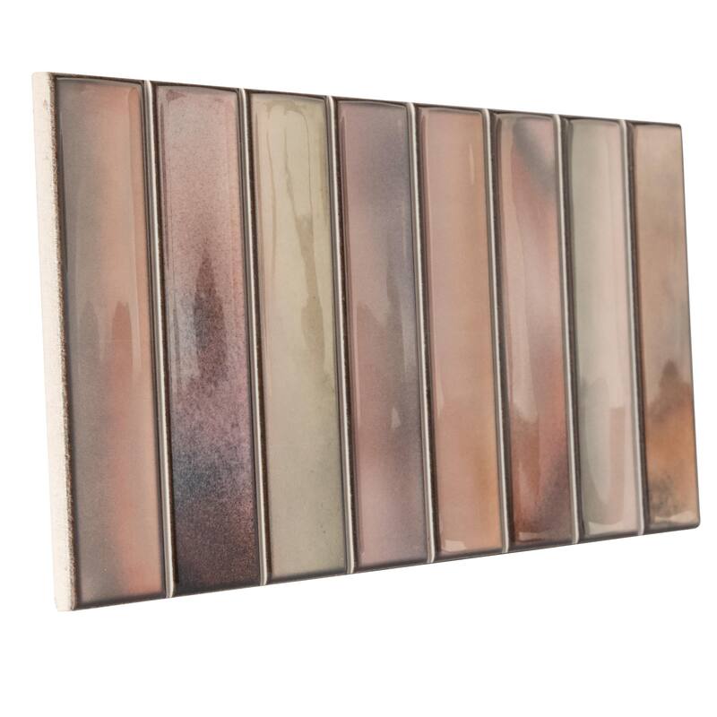 Merola Tile Borealis Garnet 5-7/8" x 11-3/4" Ceramic Wall Tile