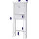 preview thumbnail 5 of 4, Spirich Home Bathroom Shelf Over-The-Toilet, Bathroom SpaceSaver, Bathroom Bathroom Storage Cabinet Organizer with Drawer