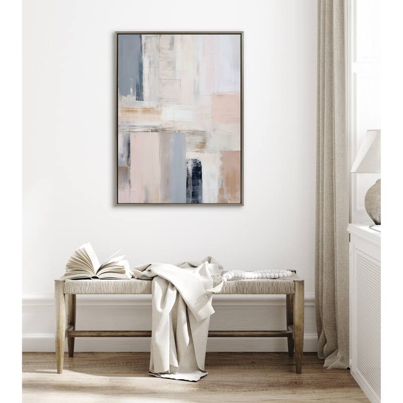 Kate and Laurel Sylvie Rustic Melody Framed Canvas by Amy Lighthall