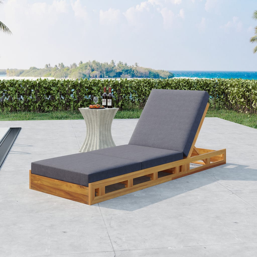 Christopher Knight Home - Evelyn Outdoor Acacia Chaise Lounge Set