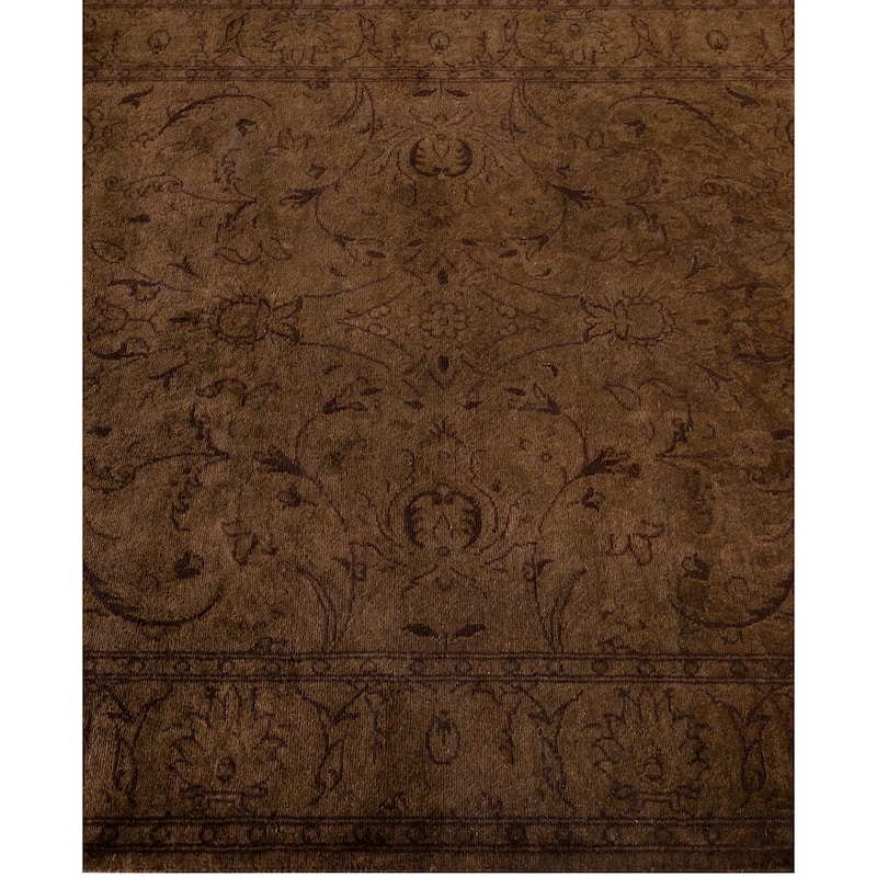Overdyed One-of-a-Kind Hand-Knotted Area Rug - Brown - 3' 2" x 5' 3"