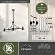 preview thumbnail 10 of 9, Vaxcel Lighting H0293 Beloit 3 Light 37" Wide Linear Chandelier with