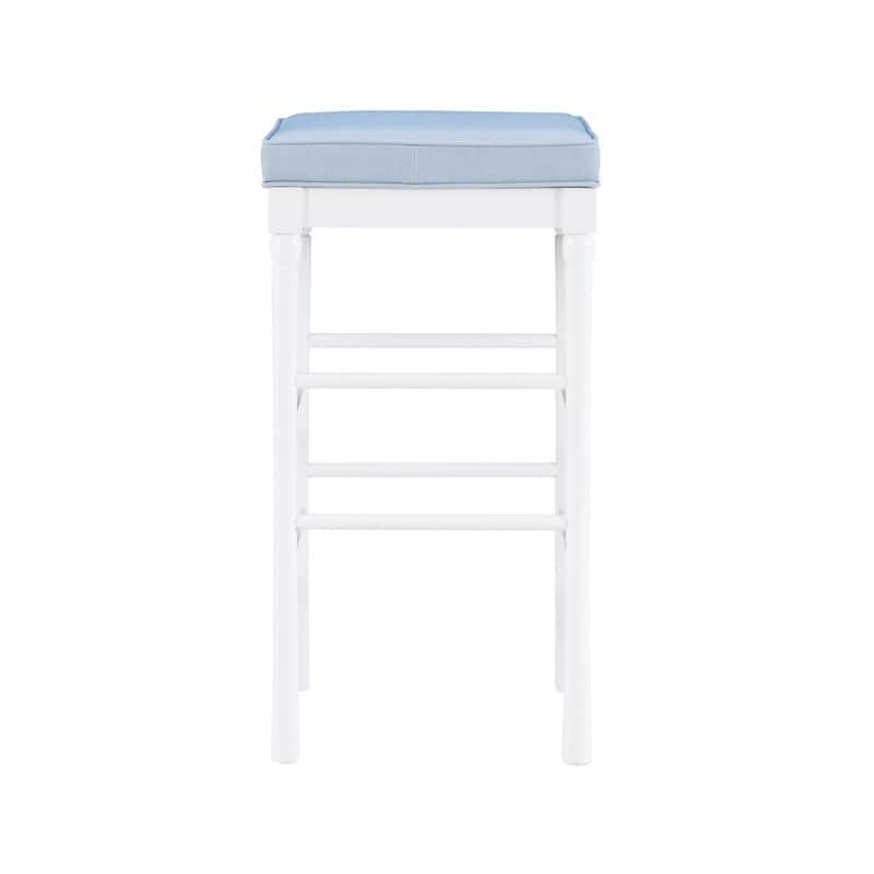 Poloma 32.5-in White Backless Barstool (Set of 2)