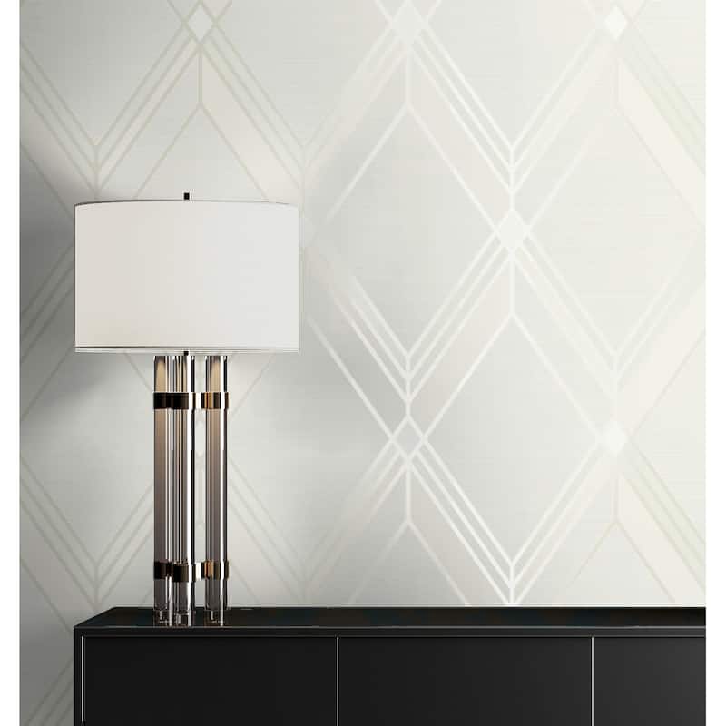 Seabrook Designs Brooklyn Diamond Nonwoven Unpasted Wallpaper