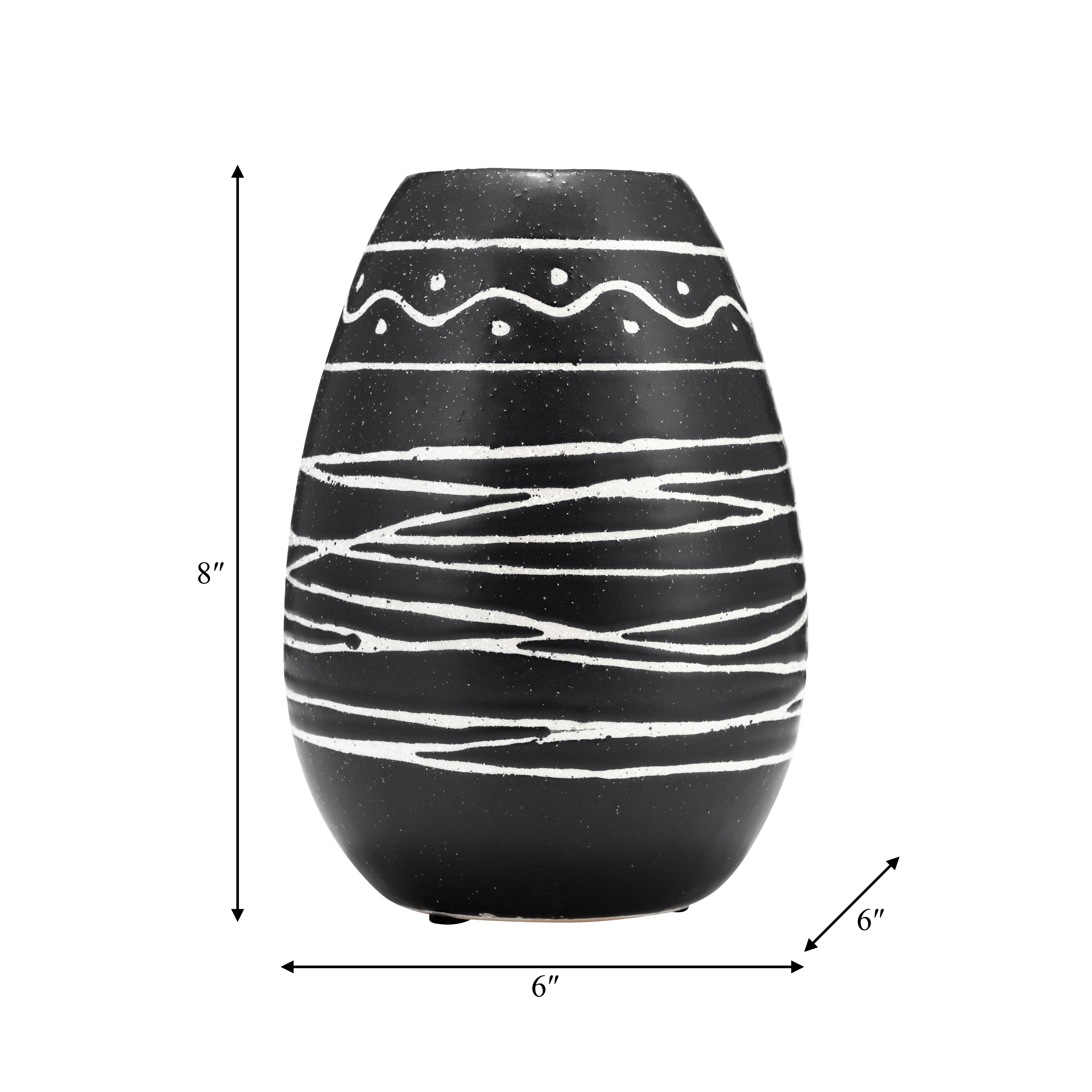 花瓶・フラワースタンド Tribal Vase Medio Dark Gray Tribal Vase, Medio - Dark Grey フラワーベース ダークグレー