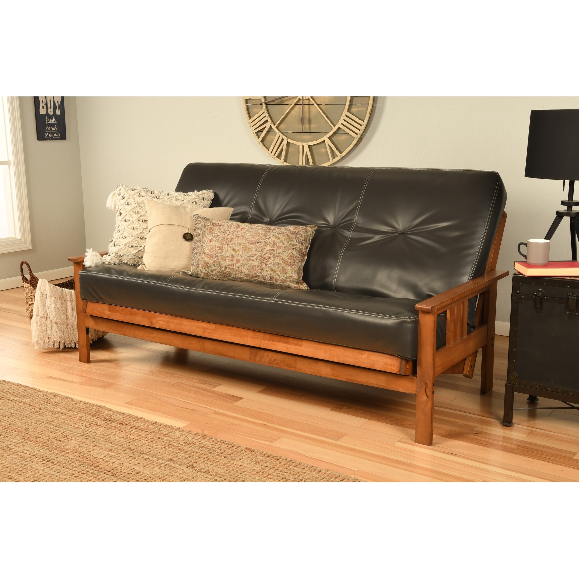 Futon frame cheap and mattress