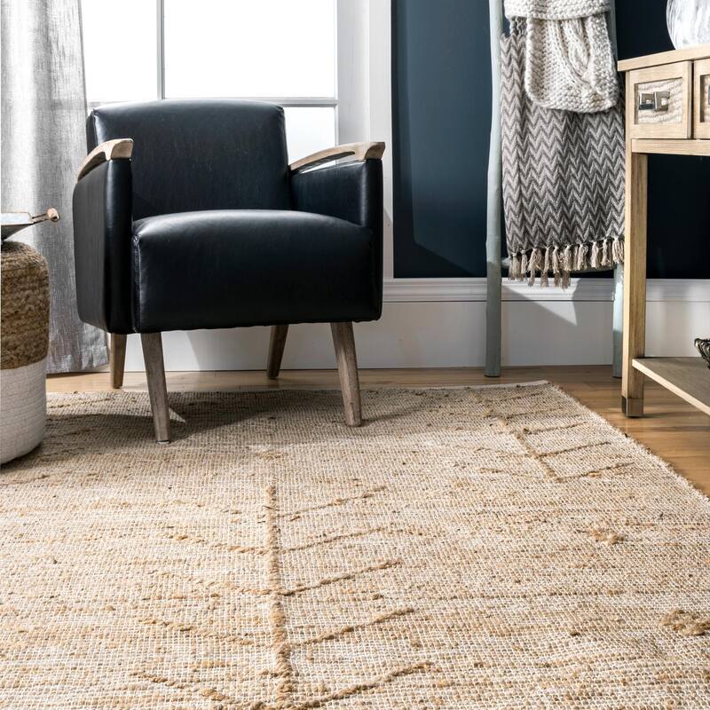 Amaranth Arrow Cotton/Jute Area Rug