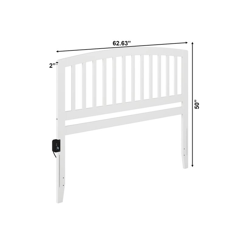 AFI Richmond Headboard with Attachable Charger