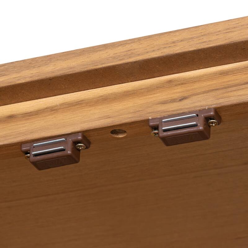 Sophisticated Oak Veneer Cabinet With Multiple Storage Functions,Suitable For Study,Entryway,Hallway,Living Room,Foyer