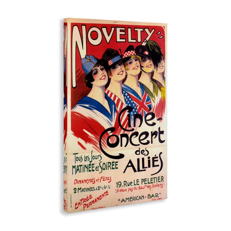 Stupell Vintage Novelty Concert Canvas Wall Art Design By Marcus Jules