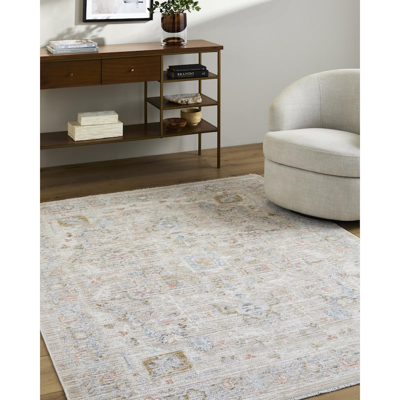 Livabliss Amir Traditional Area Rug - Beige - 7'10" x 10'