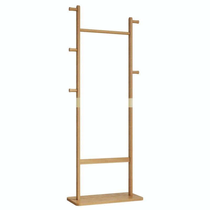 Solid Wood Coat Rack - Easy-to-Assemble Freestanding Hanger for Bedroom, Entryway, or Living Room