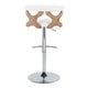 preview thumbnail 126 of 141, Carson Carrington Viby Adjustable Bar Stool with Rounded T Footrest (Set of 2)