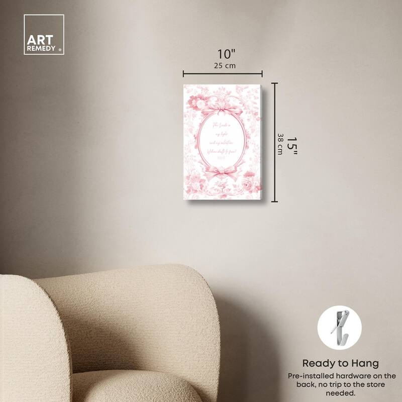 My Light Pink Canvas by Art Remedy, Gallery Wrapped