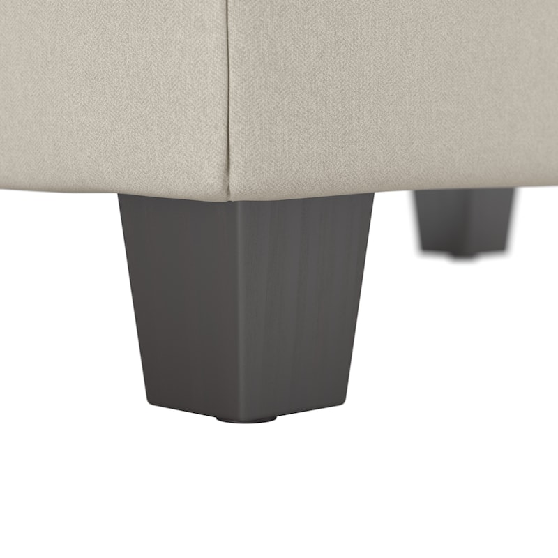 Bush Furniture Stockton Large Upholstered Storage Ottoman